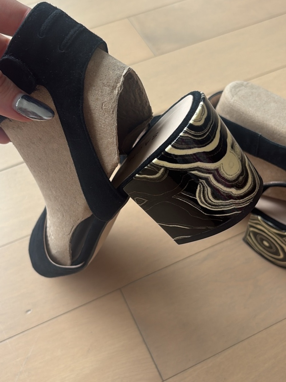Sacha London Black Heels Size 9